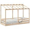 vidaXL Letto per Bambini con Tetto 90x190 cm in Legno Massello di Pino