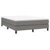 vidaXL Struttura Letto a Rete a Molle Grigio Scuro 140x190 cm Tessuto