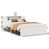 vidaXL Letto Libreria senza Materasso Bianco 140x200 cm Legno di Pino