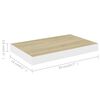 vidaXL Scaffale a Parete Rovere e Bianco 50x23x3,8 cm in MDF