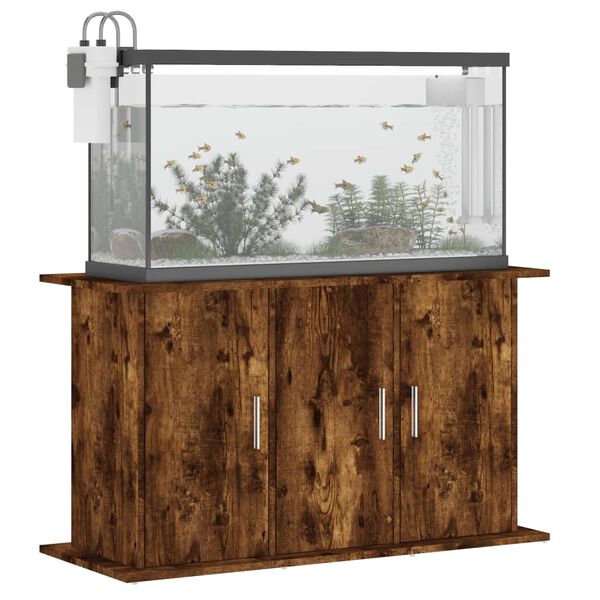 vidaXL Supporto Acquario 101x41x58 cm in Legno Multistrato Rovere Fumo