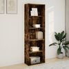 vidaXL Libreria Rovere Fumo 60x30x189 cm in Legno Multistrato