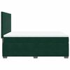 vidaXL Giroletto a Molle con Materasso Verde Scuro 140x190 cm Velluto