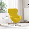 vidaXL Poltrona uovo Giallo 63 x 73 x 90 cm Velluto