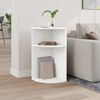 vidaXL Tavolino Bianco 29,6 x 29,6 x 60 cm Legno multistrato