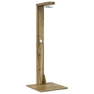 vidaXL Doccia da esterno 210 cm Naturale