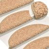 vidaXL Tappetini per scale 15 pz 56x17x3 cm Oro Semicircolari