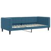 vidaXL Divano Letto Estraibile con Cassetti Blu 90x200 cm in Velluto