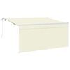 vidaXL Tenda retrattile Crema 300 x 200 cm Poliestere e Alluminio