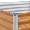 vidaXL Letto rialzato da giardino 775 x 100 x 36 cm Acciaio zincato