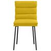 vidaXL Sedie da Pranzo 4 pz Gialle in Velluto