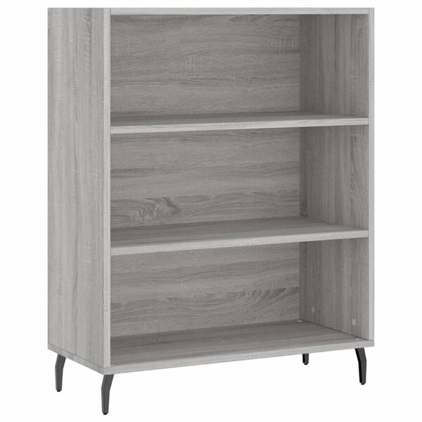 vidaXL Credenza Grigio Sonoma 69,5x32,5x180 cm Legno Multistrato