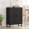 vidaXL Credenza Rovere Nero 69,5 x 34 x 90 cm
