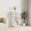 vidaXL Credenza Bianco Lucido 34,5x32,5x90 cm in Legno Multistrato