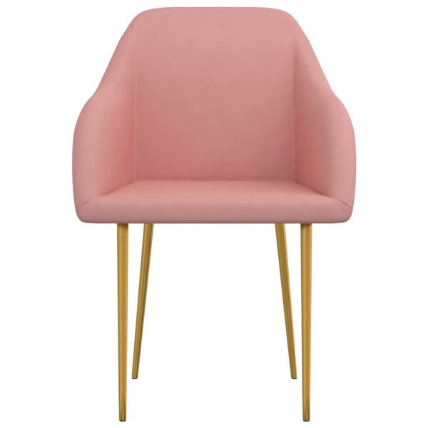 vidaXL Sedie da Pranzo 6 pz Rosa in Velluto