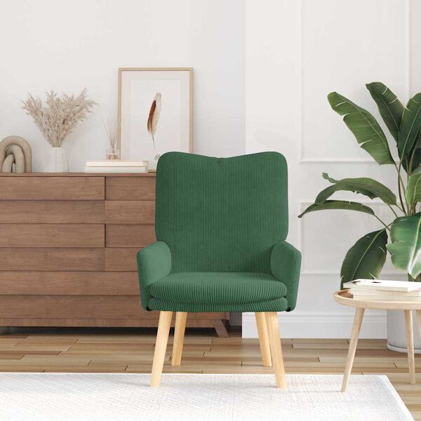 vidaXL poltrona Verde Giungla 63 x 67 x 94 cm Tessuto Sherpa