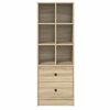 vidaXL Credenza con cassetto Rovere Sonoma 45,5 x 34 x 127 cm