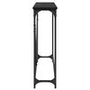 vidaXL Tavolo consolle Rovere Nero 102 x 23 x 75 cm Legno multistrato