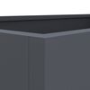 vidaXL Fioriera Antracite 62x30x29 cm in Acciaio