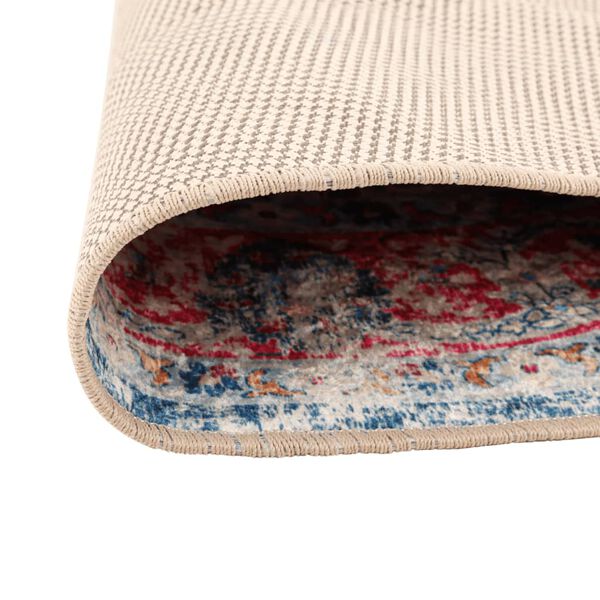 vidaXL Tappeto Lavabile Multicolore &Oslash; 120 cm