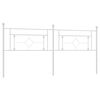 vidaXL Testiera di Ricambio in Metallo Bianco 193 cm