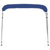 vidaXL Bimini di Prua con Tendalino a 4 Archi Blu 243x210x137 cm
