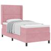 vidaXL Letto a molle con materasso Rosa 90 x 190 cm Velluto
