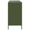vidaXL Credenza Verde Oliva 135x39x73,5 cm Acciaio Laminato a Freddo