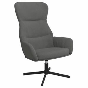 vidaXL Sedia Relax Grigio Scuro in Velluto