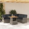 vidaXL Set Divano da Giardino 2 pz con Cuscini Grigio in Polyrattan