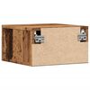 vidaXL Comodini a Muro 2 pz Legno Antico 35x35x20 cm