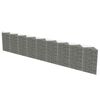 vidaXL Gabbione in Acciaio Zincato 630x30x100 cm