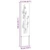 vidaXL Schermo per privacy in giardino Floreale Ruggine 32 x 140 cm