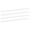 vidaXL Mensole da Parete 2 pz Bianco Lucido 115x9x3 cm