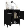 vidaXL Credenza Nero 60x35x70 cm in Legno Multistrato