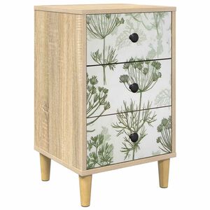 vidaXL Armadio da Notte GOTHA Rovere Sonoma 36 x 33 x 60 cm
