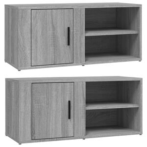 vidaXL Mobili TV 2 pz Grigio Sonoma 80x31,5x36 cm Legno Multistrato