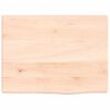 vidaXL Ripiano a Parete 40x30x2 cm Legno Massello Rovere Non Trattato