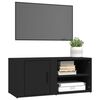vidaXL Mobili Porta TV 2 pz Nero 80x31,5x36 cm in Legno Multistrato