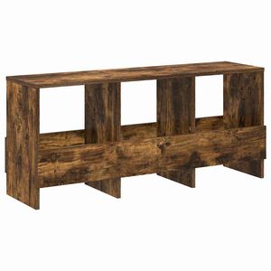vidaXL Scaffale per riviste Rovere fum&eacute; 102 x 30 x 45 cm