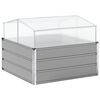 vidaXL Fioriera Grigio Chiaro 100 x 100 x 77 cm Acciaio zincato
