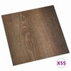 vidaXL Tavole per Pavimenti 55 pcs Marrone 5,11 m&sup2; PVC
