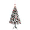 vidaXL Albero di Natale artificiale con 150 LED Bianco 120 cm