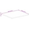 vidaXL Piano per Tavolo 60x50x2,5 cm Rettangolare Legno Massello Mango