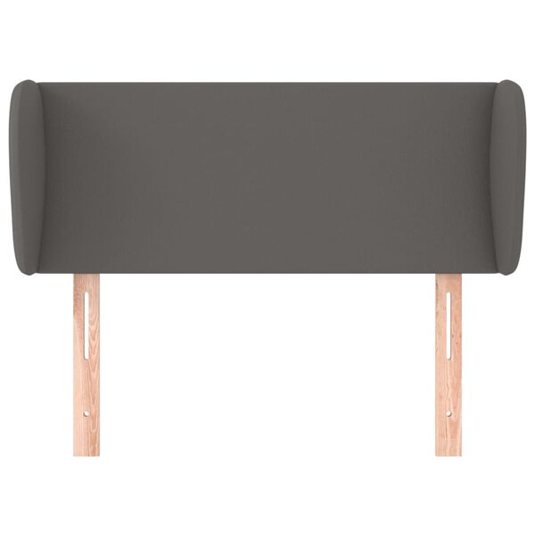 vidaXL Testiera ad Orecchio Grigia 93x23x78/88 cm in Similpelle