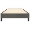 vidaXL Giroletto senza Materasso Grigio Scuro 90x190 cm Velluto