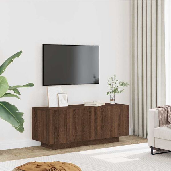 vidaXL Mobile TV Rovere Marrone 100x35x40 cm in Legno Multistrato