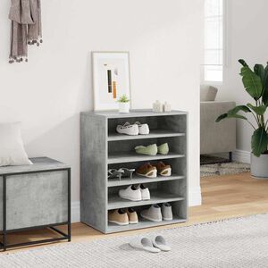 vidaXL Scarpiera Grigio Cemento 60x35x70 cm in Truciolato
