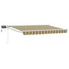 vidaXL Tenda retrattile manuale con LED 3 x 2,5 m