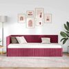 vidaXL Cornice del letto ad angolo Rosso Vino 80 cm x 200 cm Velluto
